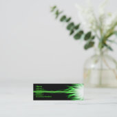 Grüner Laser Mini Visitenkarte (Stehend Vorderseite)