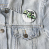 Grüner Laternen-Graffiti-Charakter Button (Beispiel)