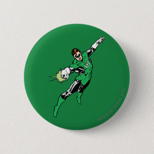 Grüner Laternen-Sprung Button