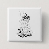 Grüner Laternen-und Stern-Saphir Button (Vorderseite)