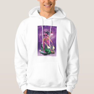 Grüner Laternen-und Stern-Saphir - Farbe Hoodie
