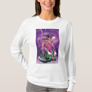 Grüner Laternen-und Stern-Saphir - Farbe T-Shirt