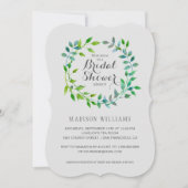 Grüner Leaf| Brautparty Einladung (Vorderseite)