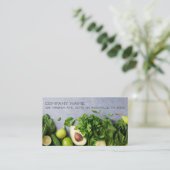 Grüner Lebensstil-gesunde Leben-Visitenkarte Visitenkarte (Stehend Vorderseite)