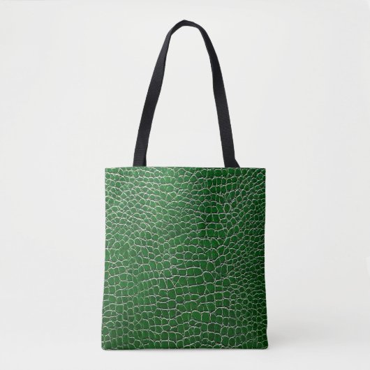 Grüner Ledereffekt Muster Tasche (Vorderseite)