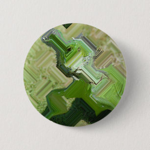 Grüner Leguan Button