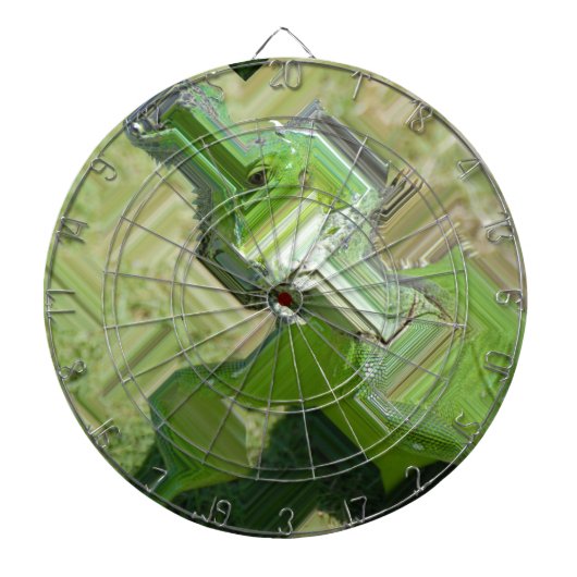 Grüner Leguan Dartscheibe (vorne)