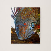 Grüner Leguan Florida Keys Puzzle (Vertikal)