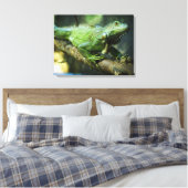 Grüner Leguan Leinwanddruck (Insitu (Schlafzimmer))