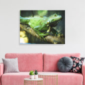Grüner Leguan Leinwanddruck (Insitu (Wohnzimmer))