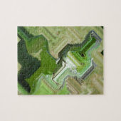 Grüner Leguan Puzzle (Horizontal)