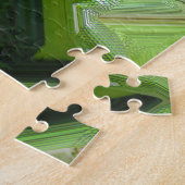 Grüner Leguan Puzzle (Seite)