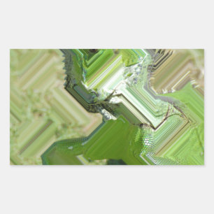 Grüner Leguan Rechteckiger Aufkleber
