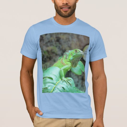 Grüner Leguana-T - Shirt (Vorderseite)