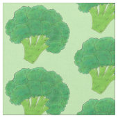 Grüner Leiter Broccoli Veggie Gemüse Veg Garden Stoff (Nahaufnahme)