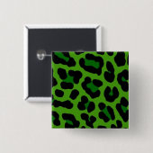Grüner Leopard Anstecknadel (Vorne & Hinten)