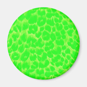 Grüner Leopard-Neondruck Magnet