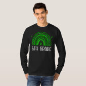 Grüner Leopard Regenbogen Kinder Lehrer Fiel T-Shirt (Vorne ganz)