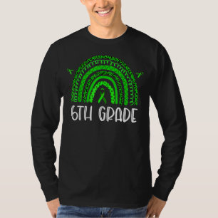 Grüner Leopard Regenbogen Kinder Lehrer Fiel T-Shirt