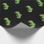 Grüner Leopardgecko Geschenkpapier (Ecke)