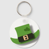 Grüner Leprechaun-Hut St. Patrick's Day Schlüsselanhänger (Rückseite)