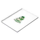 Grüner Leprechaun Shih Tzu St.Patrick's Day Notizblock (Linke Seite)