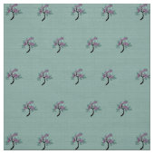 Grüner, leuchtender Baum + Plum 60" Stoff (Muster)