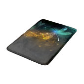 Grüner Libellenflug Badematte (Schrägansicht)