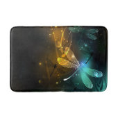 Grüner Libellenflug Badematte (Vorderseite)