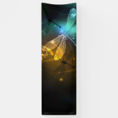 Grüner Libellenflug Banner (Vertikal)