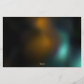 Grüner Libellenflug Briefpapier (Rückseite)