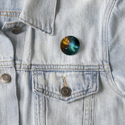 Grüner Libellenflug Button (Beispiel)