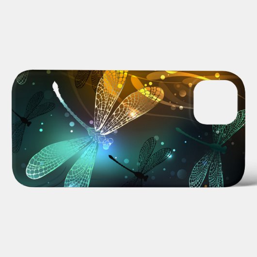 Grüner Libellenflug Case-Mate iPhone Hülle (Rückseite (Horizontal))