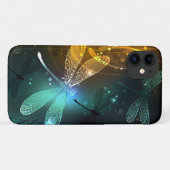 Grüner Libellenflug Case-Mate iPhone Hülle (Rückseite (Horizontal))