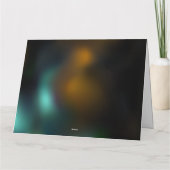 Grüner Libellenflug Dankeskarte (Rückseite)