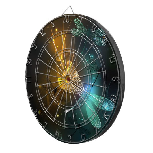 Grüner Libellenflug Dartscheibe (Vorderseite rechts)