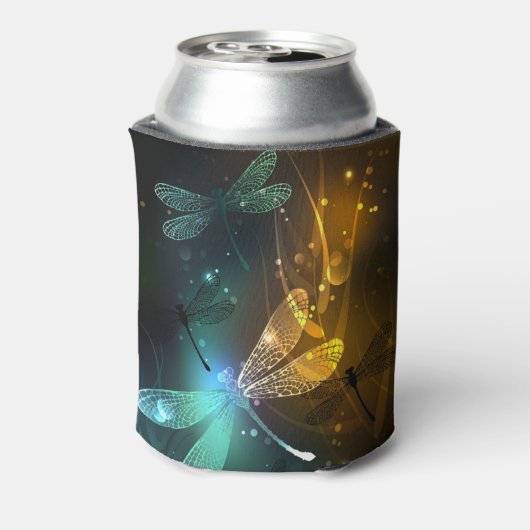 Grüner Libellenflug Dosenkühler (Kanne Rückseite)