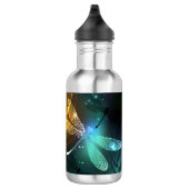 Grüner Libellenflug Edelstahlflasche (Rechts)