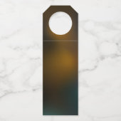 Grüner Libellenflug Flaschenanhänger (Rückseite)