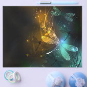 Grüner Libellenflug Flyer (Einzeln)