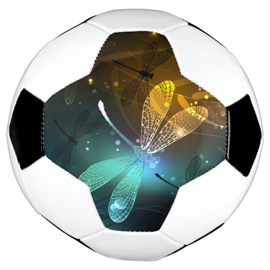 Grüner Libellenflug Fußball (Gedreht)