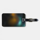 Grüner Libellenflug Gepäckanhänger (Rückseite horizontal)