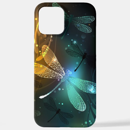 Grüner Libellenflug iPhone Hülle (Rückseite)