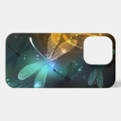 Grüner Libellenflug iPhone Hülle (Rückseite (Horizontal))