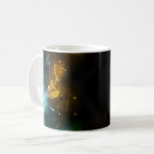 Grüner Libellenflug Kaffeetasse (Vorderseite Links)