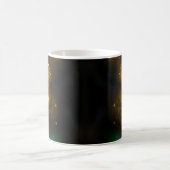 Grüner Libellenflug Kaffeetasse (Mittel)