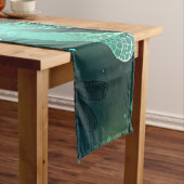 Grüner Libellenflug Kurzer Tischläufer (Beispiel)