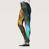Grüner Libellenflug Leggings (Links)