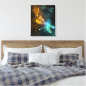 Grüner Libellenflug Leinwanddruck (Insitu (Schlafzimmer))
