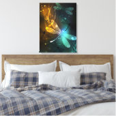 Grüner Libellenflug Leinwanddruck (Insitu (Schlafzimmer))